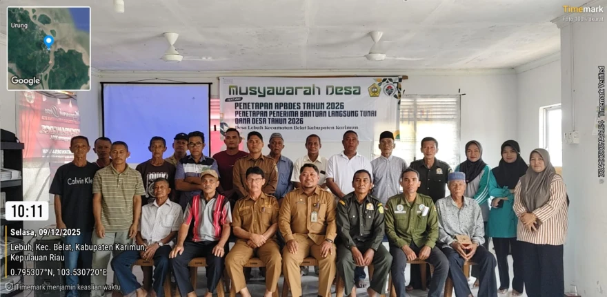 MUSYAWARAH LEBUH TETAPKAN APBDes BLT Dana Desa 2026