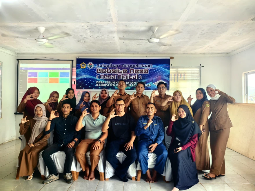 Menuju Desa Digital, Perangkat Desa Lebuh Gelar Pelatihan Sistem Informasi Desa 