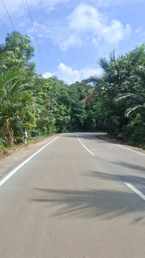 Permbersihan Jalan Kecamatan Belat di Desa Lebuh